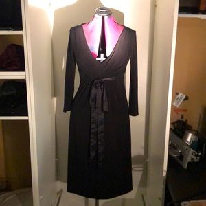 Size: SP Michael Kors Flowy Black Low Cut Black Dress